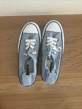 Converse Women’s Low Top Slip-On Sneakers in Light Blue